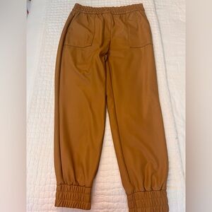 Express faux leather joggers Petite XS